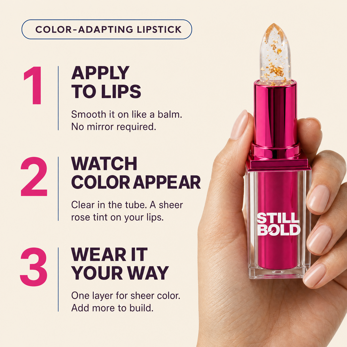 Color-Adapting Lipstick