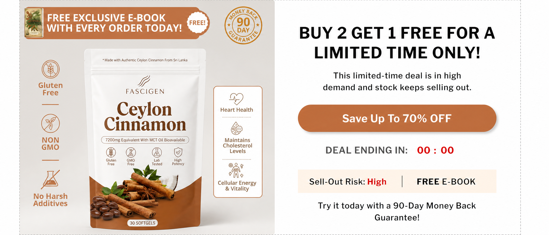 Fascigen Ceylon Cinnamon limited-time offer