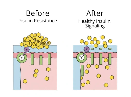 Before and after insulin signaling